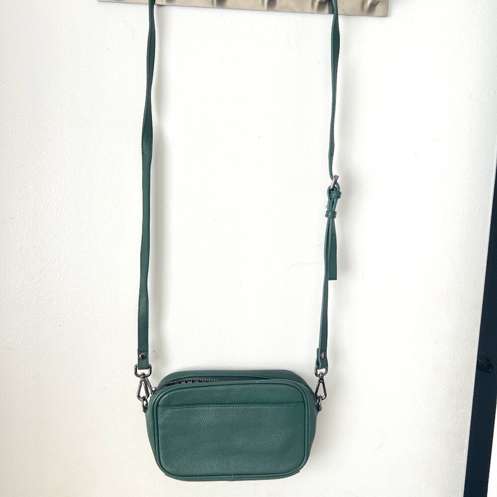 Status Anxiety green crossbody bag